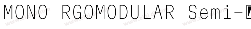 MONO RGOMODULAR Semi字体转换